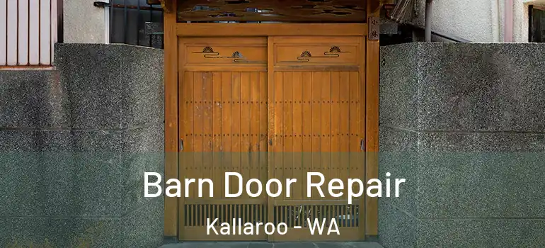 Barn Door Repair Kallaroo - WA