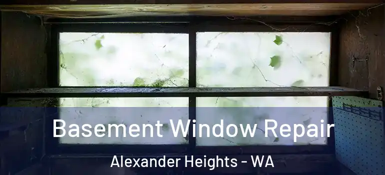 Basement Window Repair Alexander Heights - WA