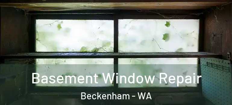  Basement Window Repair Beckenham - WA