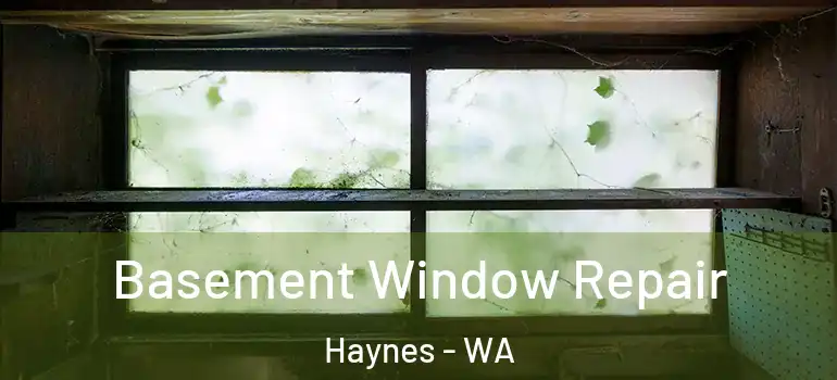 Basement Window Repair Haynes - WA
