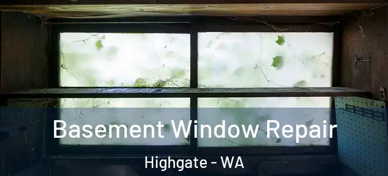  Basement Window Repair Highgate - WA
