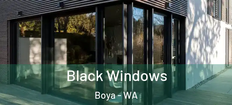 Black Windows Boya - WA