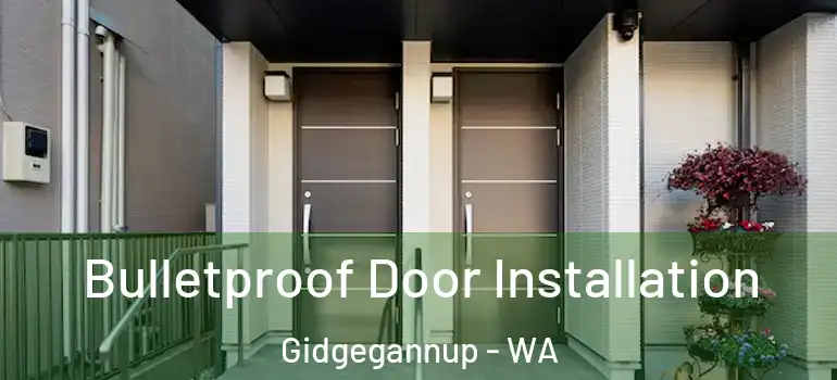 Bulletproof Door Installation Gidgegannup - WA