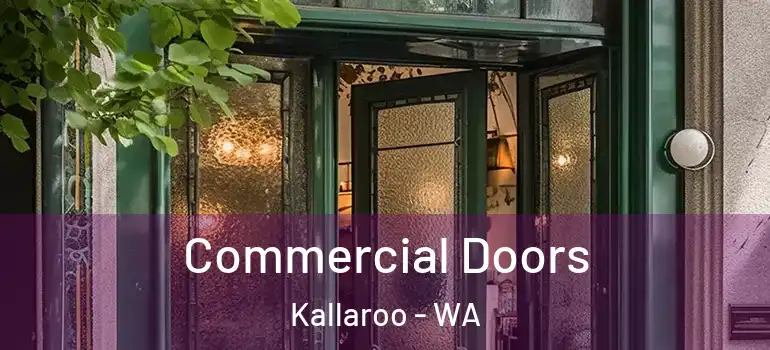  Commercial Doors Kallaroo - WA