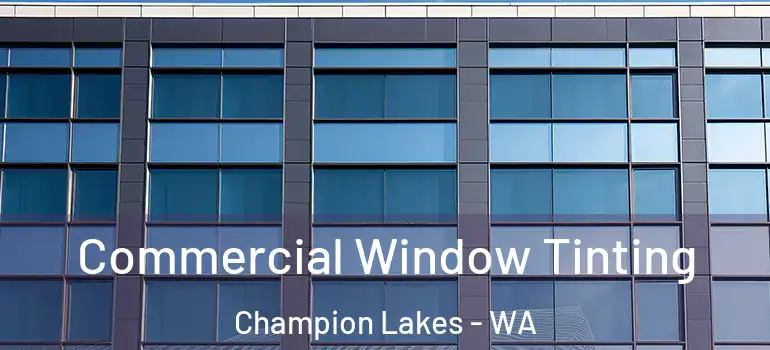 Commercial Window Tinting Champion Lakes - WA