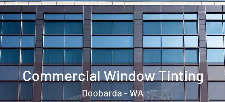 Commercial Window Tinting Doobarda - WA