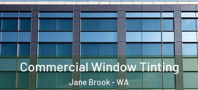 Commercial Window Tinting Jane Brook - WA