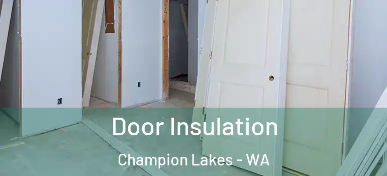  Door Insulation Champion Lakes - WA