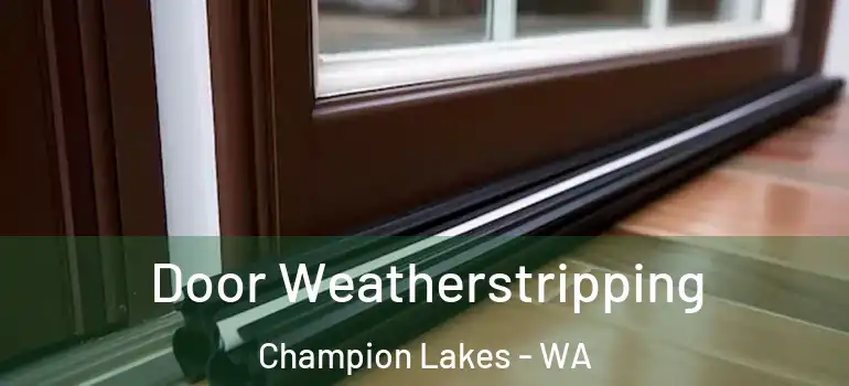 Door Weatherstripping Champion Lakes - WA