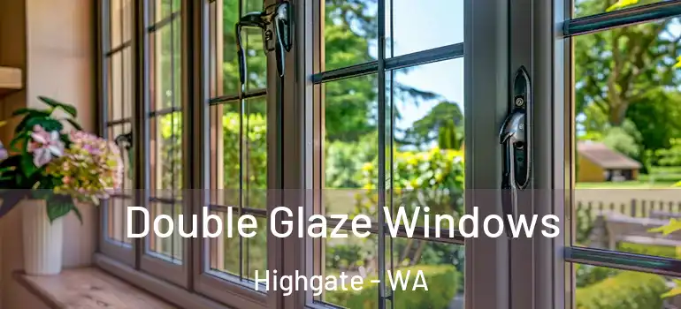 Double Glaze Windows Highgate - WA