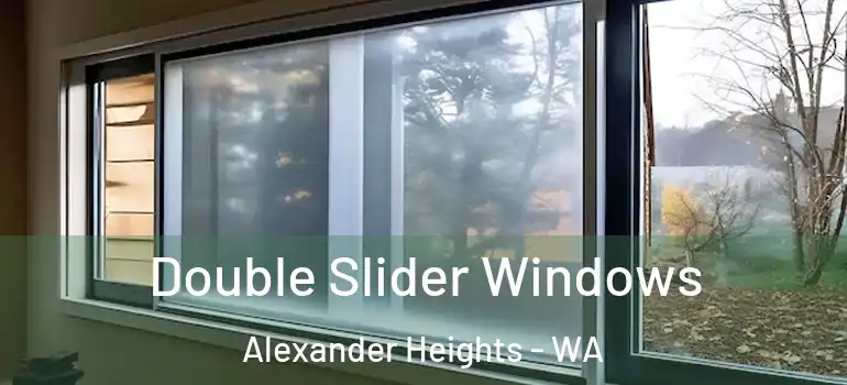 Double Slider Windows Alexander Heights - WA