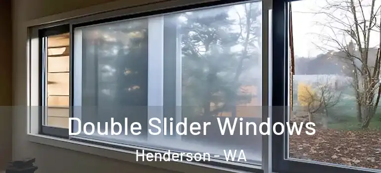 Double Slider Windows Henderson - WA
