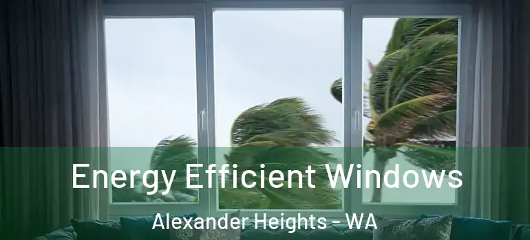 Energy Efficient Windows Alexander Heights - WA