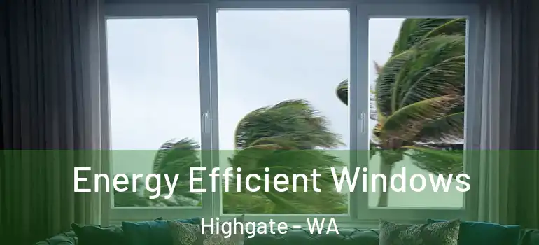 Energy Efficient Windows Highgate - WA