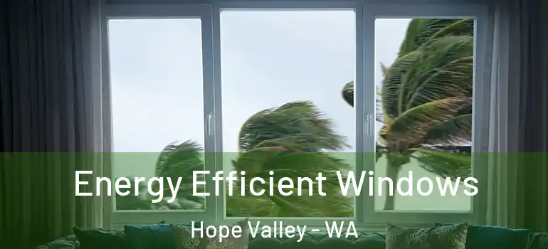 Energy Efficient Windows Hope Valley - WA