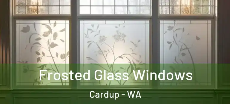 Frosted Glass Windows Cardup - WA
