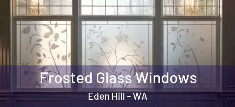 Frosted Glass Windows Eden Hill - WA