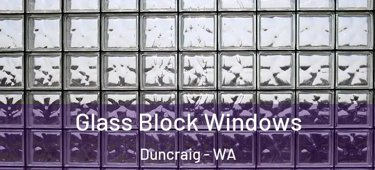  Glass Block Windows Duncraig - WA
