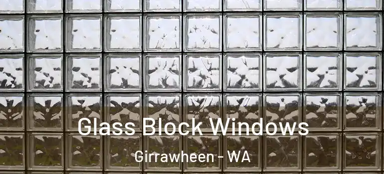 Glass Block Windows Girrawheen - WA