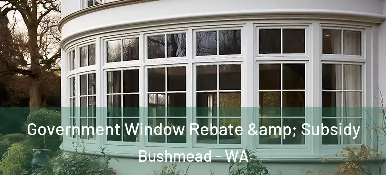  Government Window Rebate & Subsidy Bushmead - WA