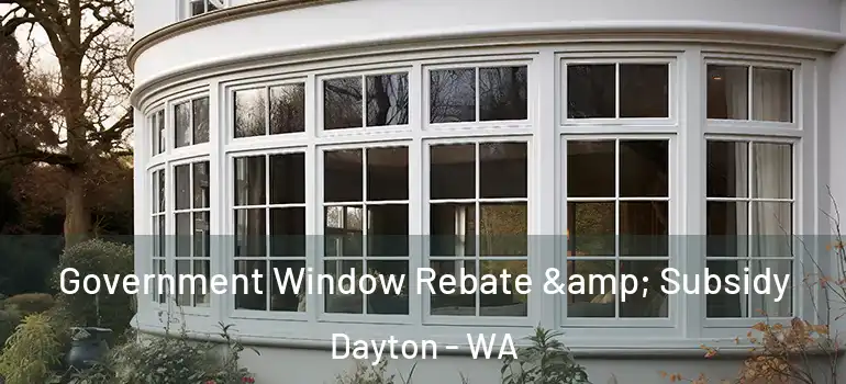 Government Window Rebate & Subsidy Dayton - WA