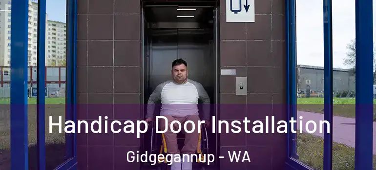 Handicap Door Installation Gidgegannup - WA
