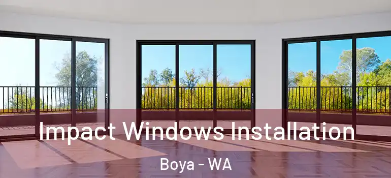  Impact Windows Installation Boya - WA