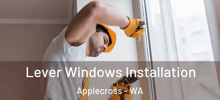Lever Windows Installation Applecross - WA