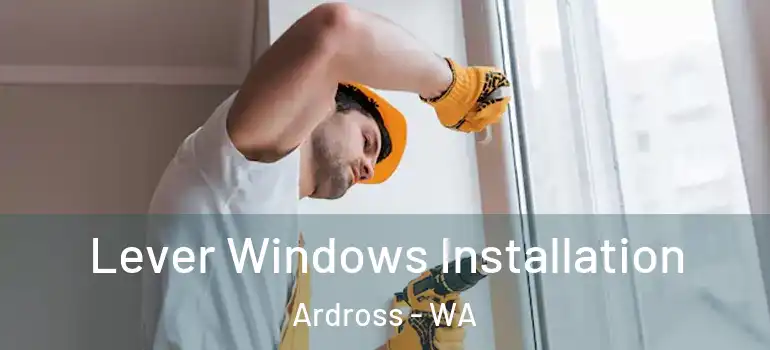 Lever Windows Installation Ardross - WA