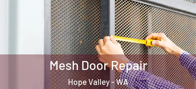 Mesh Door Repair Hope Valley - WA