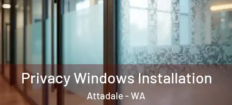 Privacy Windows Installation Attadale - WA