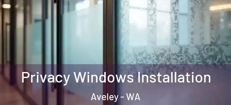 Privacy Windows Installation Aveley - WA
