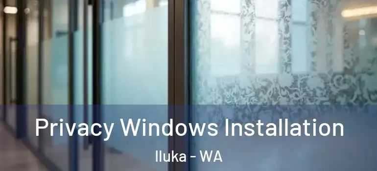 Privacy Windows Installation Iluka - WA