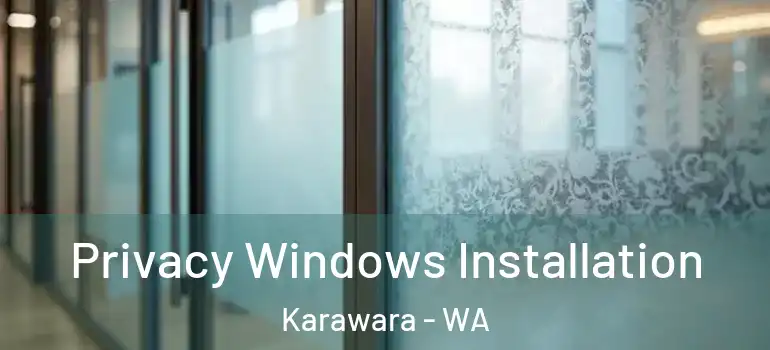 Privacy Windows Installation Karawara - WA