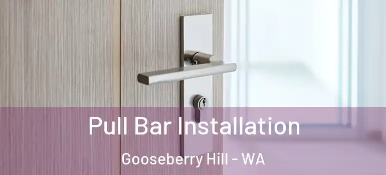 Pull Bar Installation Gooseberry Hill - WA
