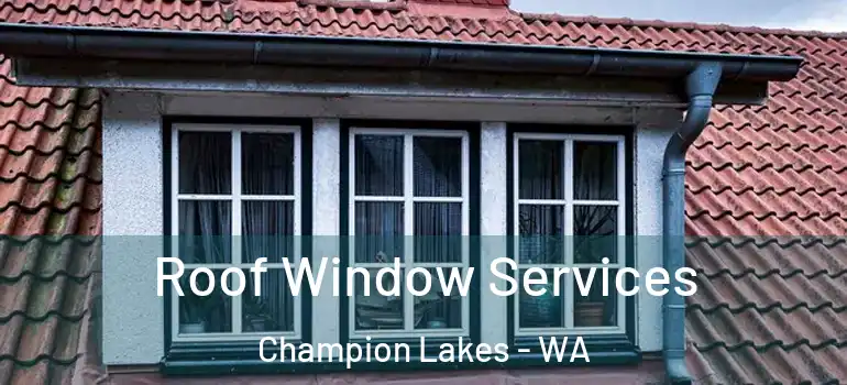 Roof Window Services Champion Lakes - WA
