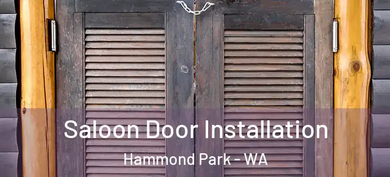  Saloon Door Installation Hammond Park - WA