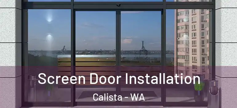  Screen Door Installation Calista - WA