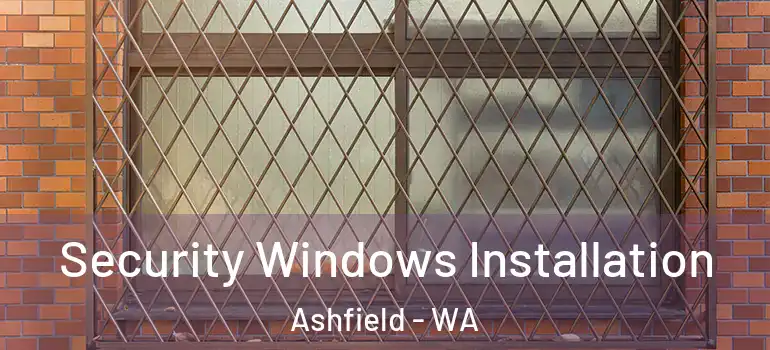 Security Windows Installation Ashfield - WA