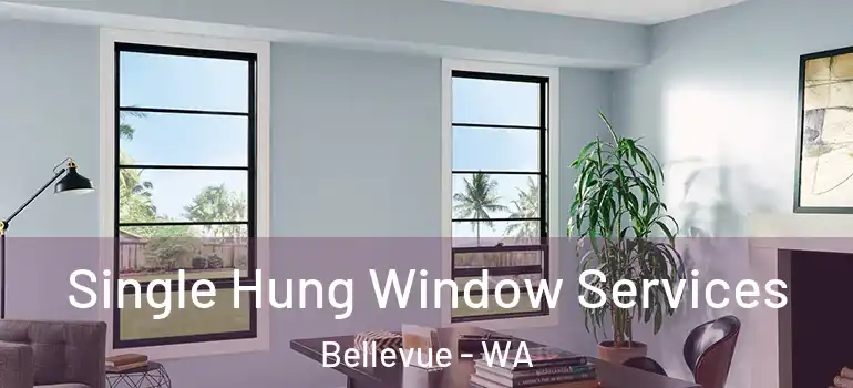 Single Hung Window Services Bellevue - WA