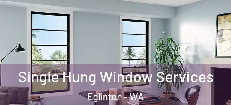  Single Hung Window Services Eglinton - WA