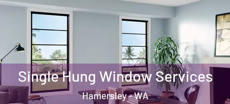  Single Hung Window Services Hamersley - WA