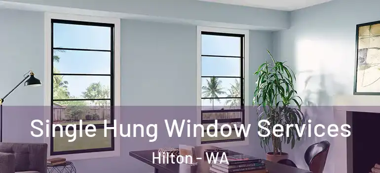 Single Hung Window Services Hilton - WA