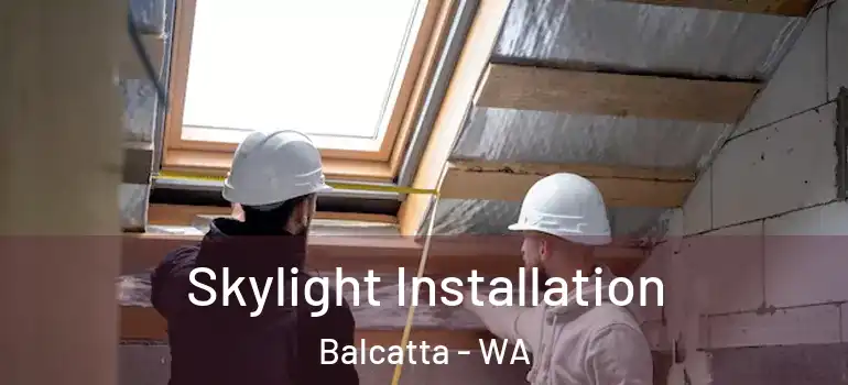  Skylight Installation Balcatta - WA