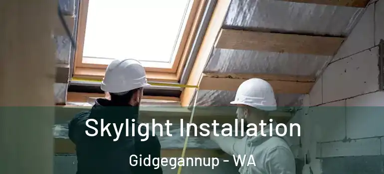 Skylight Installation Gidgegannup - WA