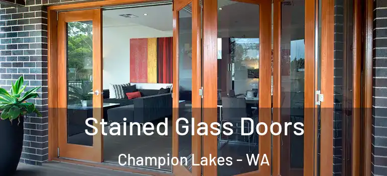 Stained Glass Doors Champion Lakes - WA