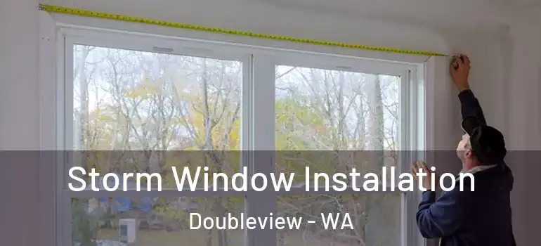 Storm Window Installation Doubleview - WA