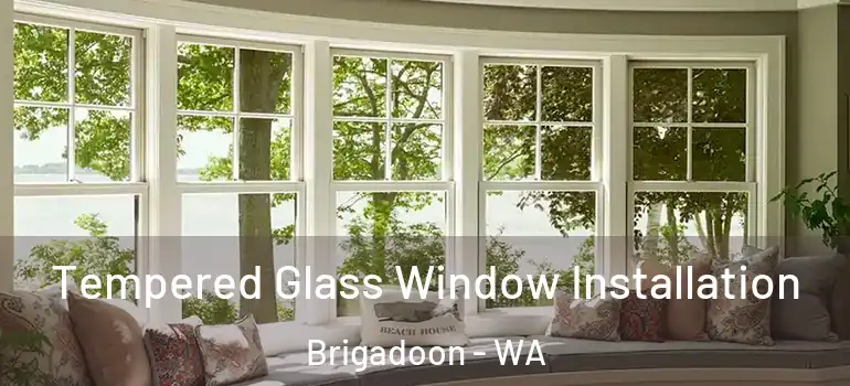 Tempered Glass Window Installation Brigadoon - WA