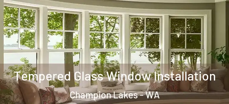  Tempered Glass Window Installation Champion Lakes - WA