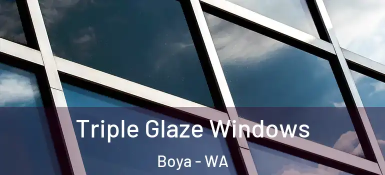 Triple Glaze Windows Boya - WA